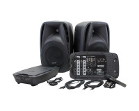 Gemini ES-210MX-BLU Portable PA System with 2x Speakers/ Amp/ Mixer/ Mic - Image 1