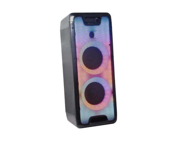 Gemini GLS-880 2x8 Battery Powered Speaker System + Bluetooth / LED - Main Image