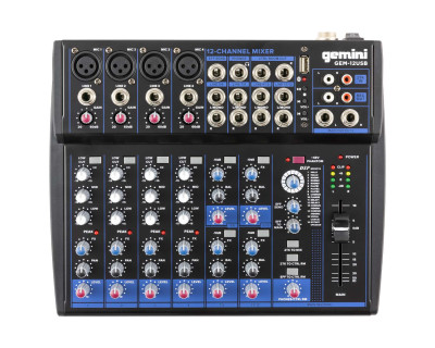 GEM-12USB Compact 12-Channel Bluetooth Mixer