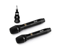 Gemini GMU-M200 Dual Handheld Wireless Mic System + Receiver - Image 2