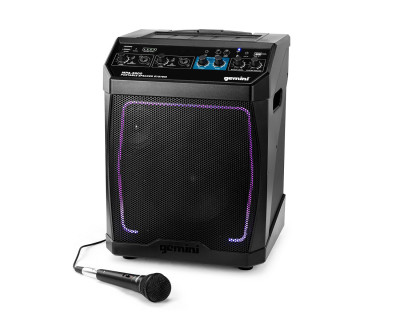 MPA-3600 8" Battery Powered Bluetooth Speaker with Mic 160W Black