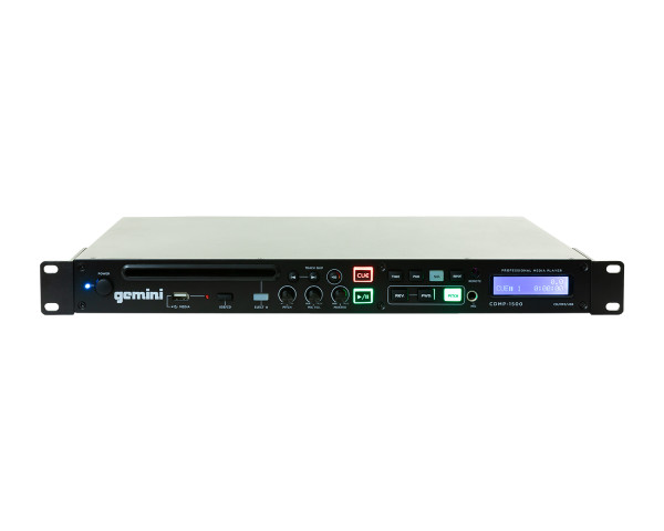 Gemini CDMP-1500 Rackmount CD/USB Media Player with Remote Control 1U - Main Image