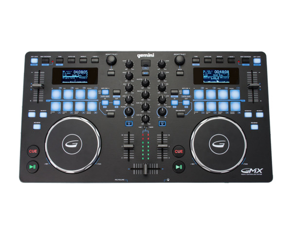 Gemini GMX 2-Channel Compact DJ Controller with Performance Pads - Main Image
