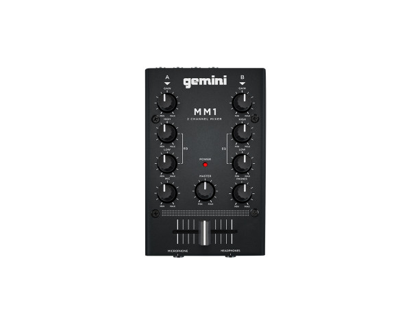Gemini MM1 2-Channel Miniature DJ Mixer with 2-Band EQ - Main Image