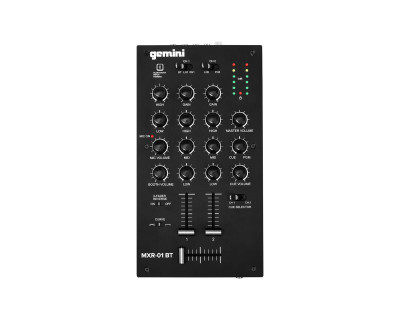 MXR-01BT 2-Channel Pro DJ Mixer with 3-Band EQ + Bluetooth