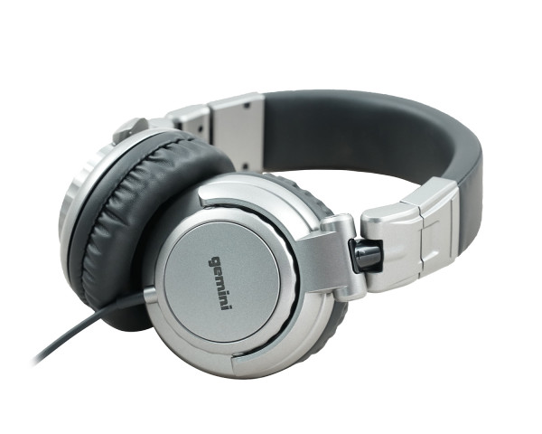 Gemini DJX-500 Closed-Back DJ Headphones Silver - Main Image