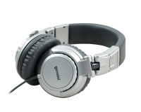 Gemini DJX-500 Closed-Back DJ Headphones Silver - Image 1