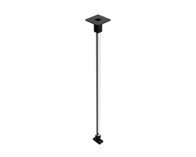 XC75-B Top-Mount Ceiling Bracket 1500mm Tube Type 75 40kg Black