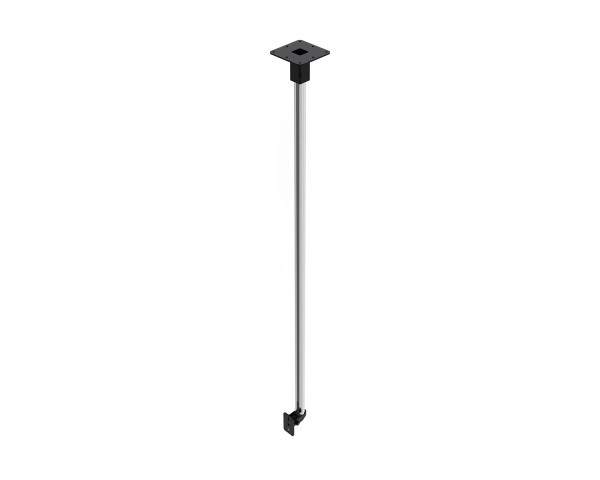 Powerdrive ZD75-B Back-Mount Ceiling Bracket 2000mm Tube Type 75 40kg Black - Main Image