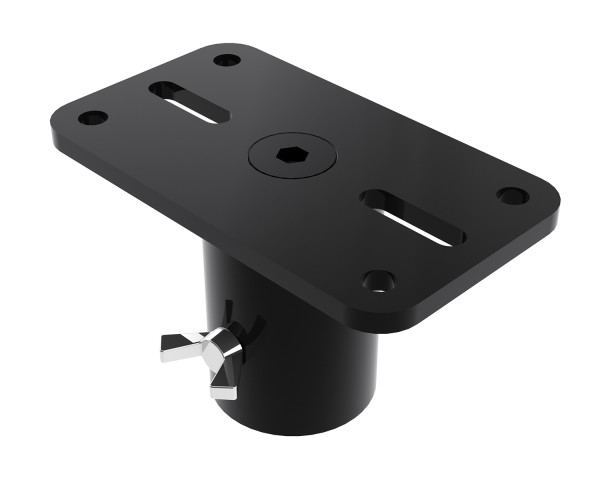 Powerdrive ATPM01 Pole Mount with Type 75 Plate for Poles/ Stands 40kg Black - Main Image