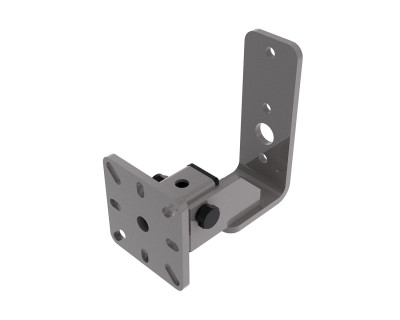 WMS60-G Back Mount Tilting Wall Bracket Type 50 114-142mm Grey