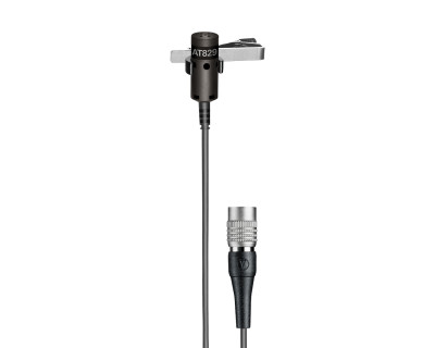 AT829cW Mini Cardioid Condenser Lavalier Mic cW 4-Pin Plug BLACK