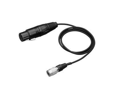 XLRW Mic Input Cable for Wireless 3pin XLR to HRS cW 4-Pin Plug