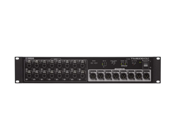 Yamaha TIO1608-D2 I/O Rack Stagebox with Dante 16in /8out 96KHz - Main Image