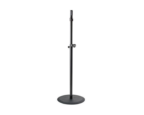 K&M 26737 Round Base Speaker Stand with Ring Lock BLACK - Main Image