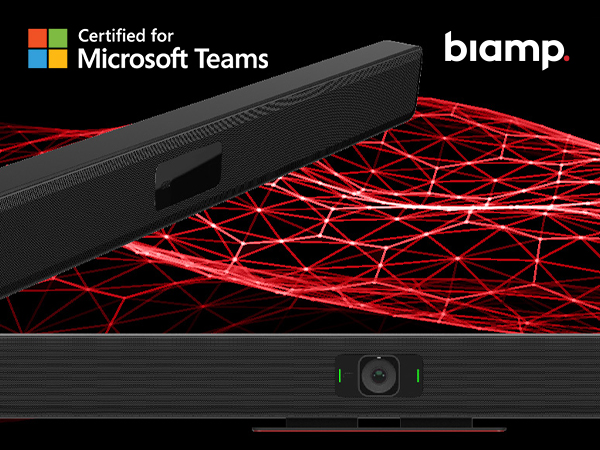 Biamp Parlé Family of Conferencing Bars Earn Microsoft Teams Room Certification