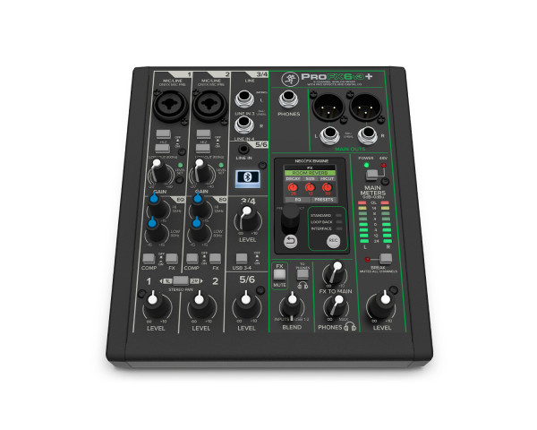 Mackie ProFX6v3+ 6ch Professional Effects Mixer with USB + Bluetooth - Main Image