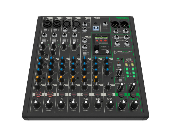 Mackie ProFX10v3+ 10ch Professional Effects Mixer with USB + Bluetooth - Main Image