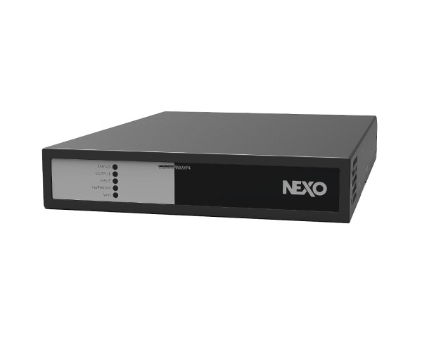 NEXO nanoNXAMP4-D 4Ch Power Amp and Controller 4x250W@4Ω Half 1U Dante - Main Image