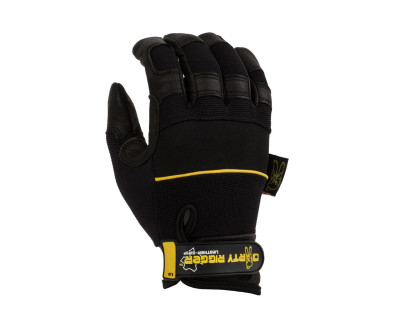 Leather Heavy Duty Full Finger Rigging / Loader Gloves (M)