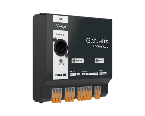 ChamSys GeNetix 10Scene Store 1-Universe Playback Device DIN Rail Mount - Main Image