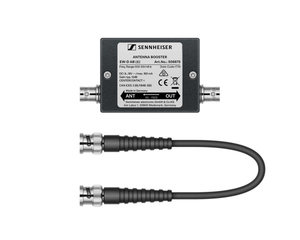 Sennheiser EW-D AB Antenna Booster (S) CH38 606 - 694MHz - Main Image