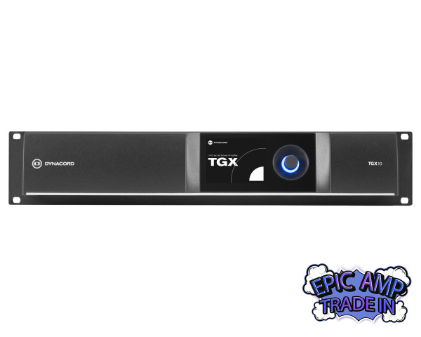 Not Applicable TGX10 4Ch DSP Power Amp 4x2500W @ 4Ω Dante / OCA Control 2U - Main Image