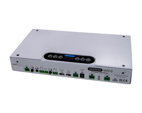 Ampetronic W5-2 Wall Mounted MultiLoop Hearing Loop Driver Excl Cable Tray - Main Image
