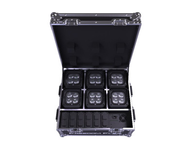 Freedom Flex H4 IP Rugged Road Case with 6 x IP54 Fixtures