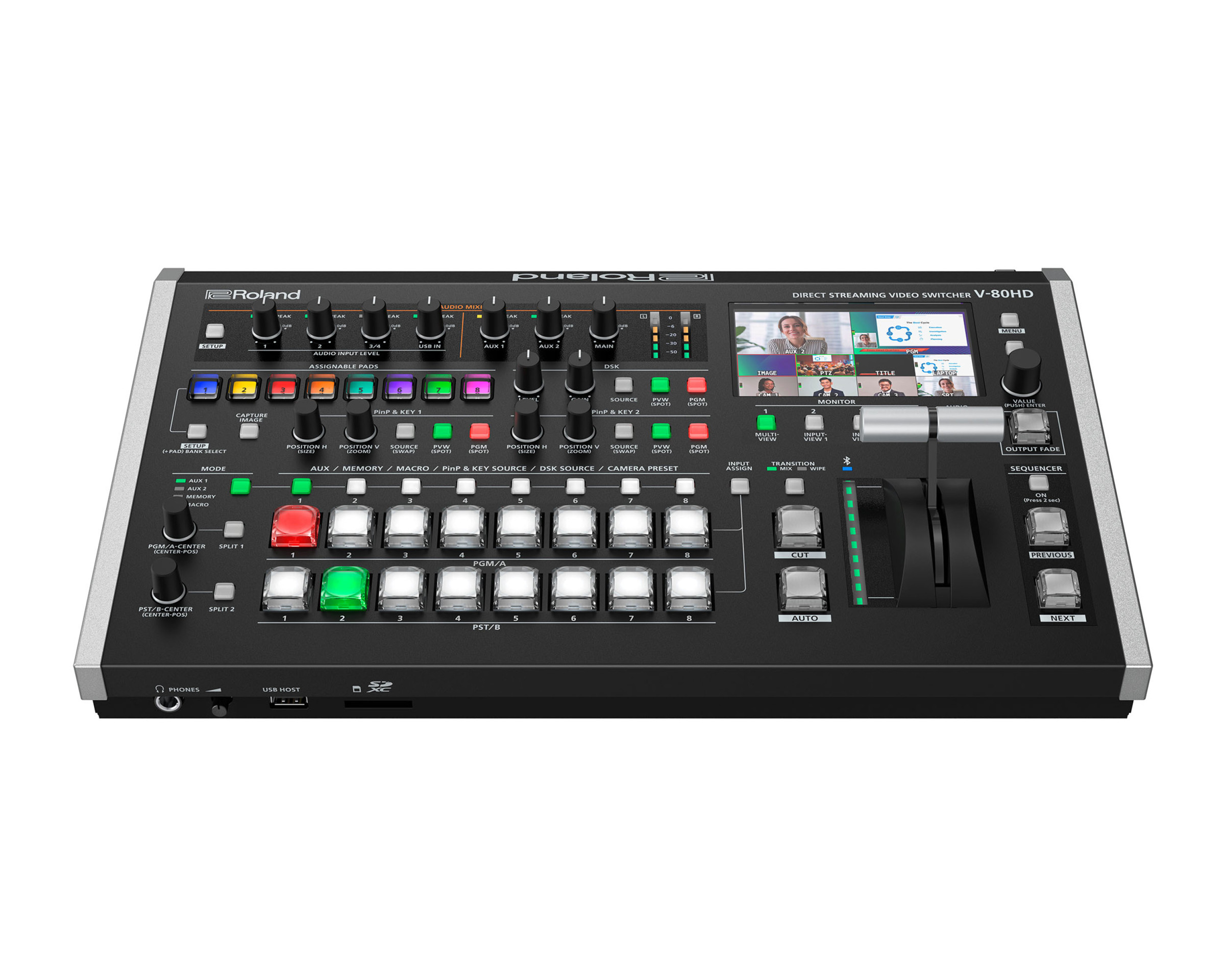 V-80HD Streaming Video Switcher with 28Ch Digital Audio