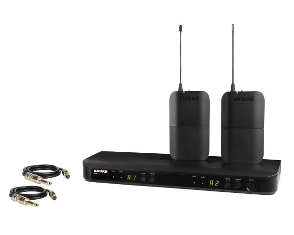 Shure BLX188 Dual Wireless Guitar System BLX88/2xWA302 Cable K3E - Main Image