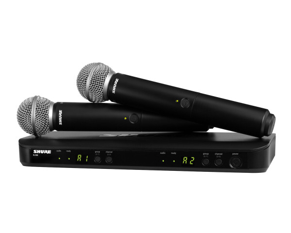 Shure BLX288/SM58 Dual Wireless Handheld System BLX88/2xSM58 K3E - Main Image