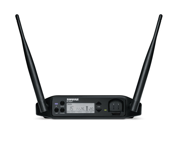 Shure GLXD4+ Digital Wireless Dual Band Tabletop Receiver Z4 - Main Image