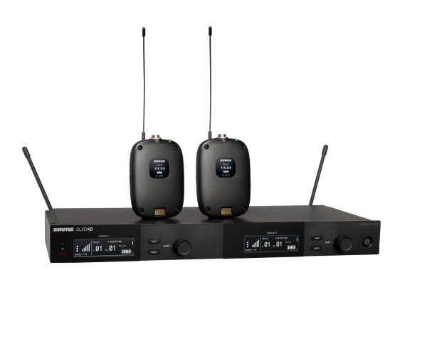 Shure SLXD14D Dual Wireless Bodypack System with 2 x SLXD1 K59 - Main Image