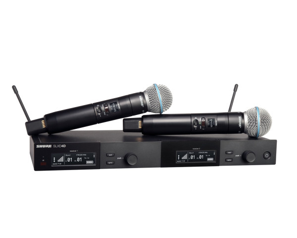 Shure SLXD24D/B58 Dual Wireless Handheld System SLXD2/BETA58 K59 - Main Image
