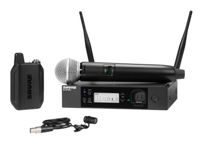 GLXD124R+/85 Wireless Combo Rack Syst GLXD1+/WL185/GLXD2+/SM58 Z4
