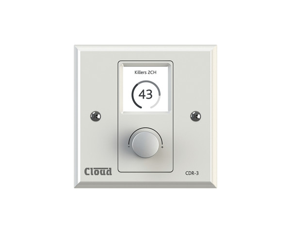 Cloud CDR-3W Ethernet Digital Wall Plate Controller for CXA White - Main Image
