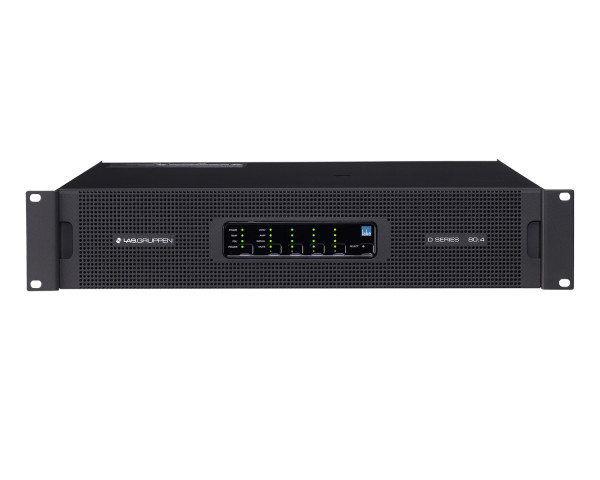 Lab Gruppen D 80:4L 4-Channel High-Powered Amplifier 4x2000W DSP + Dante 2U - Main Image