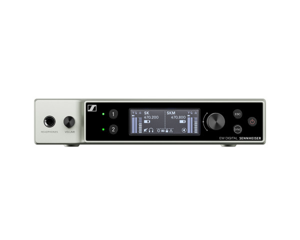 Sennheiser EW-DX EM 2 2-Channel Half-Rack Receiver 1U (U1/5) CH70 - Main Image