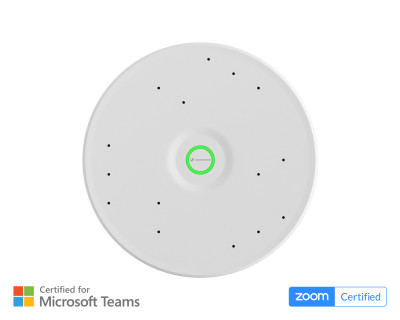 TCC M-F-W TeamConnect Medium Flush Ceiling Mic 40m² White