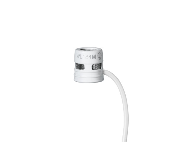 Shure WL184M Supercardioid Condenser Lavalier Microphone LM3 White - Main Image