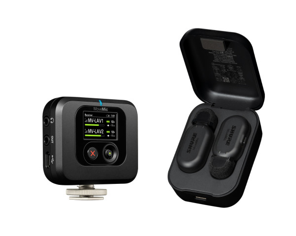 Shure MoveMic Two Reciever Kit 2-Ch Wireless Lav System 2xMics+Reciever - Main Image