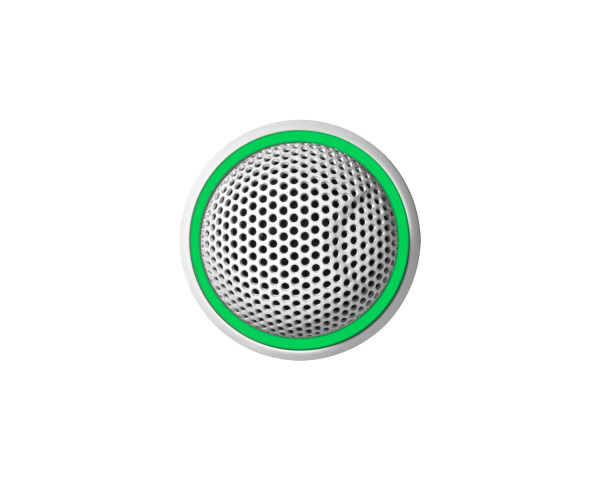 Shure MX395W/C-LED Microflex Cardioid Button Boundary Mic + LED White - Main Image