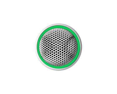 MX395W/BI-LED Microflex Bidirectional Button Boundary Mic+LED Wht