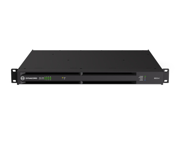 Dynacord IX30:4 Networked DSP Power Amp 4x600W @ 4Ω Dante 1U - Main Image