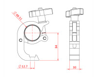 Doughty IP588601 All Weather Trigger Clamp Stainless Steel Black - Image 2