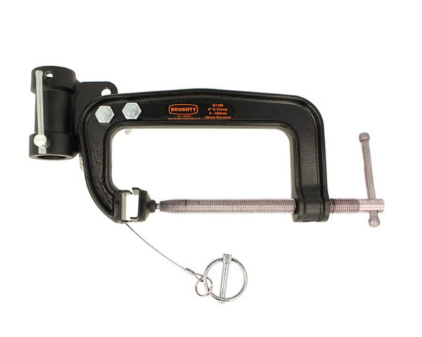 Doughty G1106 Heavy Duty G Clamp with 29mm Receiver 0-150mm - Main Image