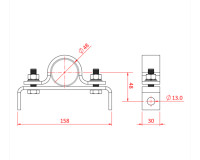 Doughty T30300 Stud Hanger for M12 Studding from a 48-51mm Tube - Image 2
