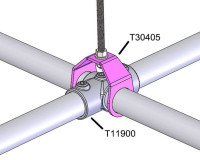 Doughty T30405 Folded Steel Hanger-48mm Pipe/Barrel SWL 200Kg SILVER - Image 2
