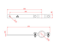 Doughty T30600 Boom Arm STRAIGHT for 48-51mm Tubes - Image 2